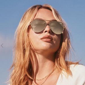 Quay Australia • Gold High Key Sunglasses